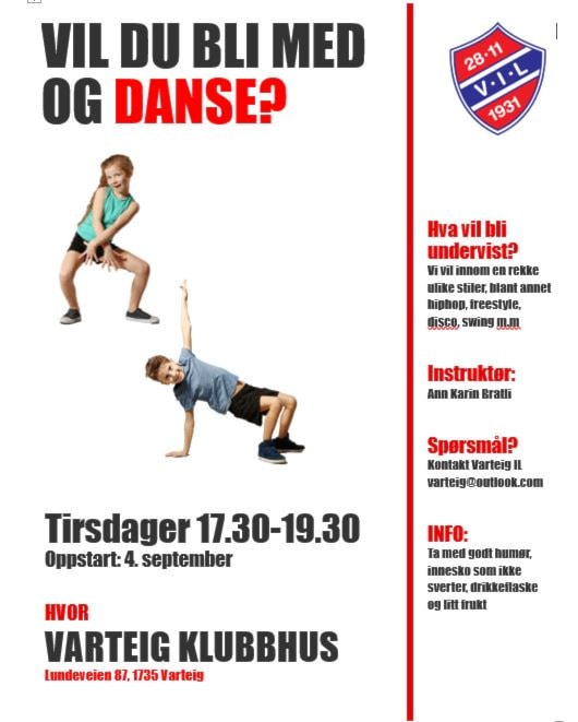 Snart tid for dans for barn på Varteighytta